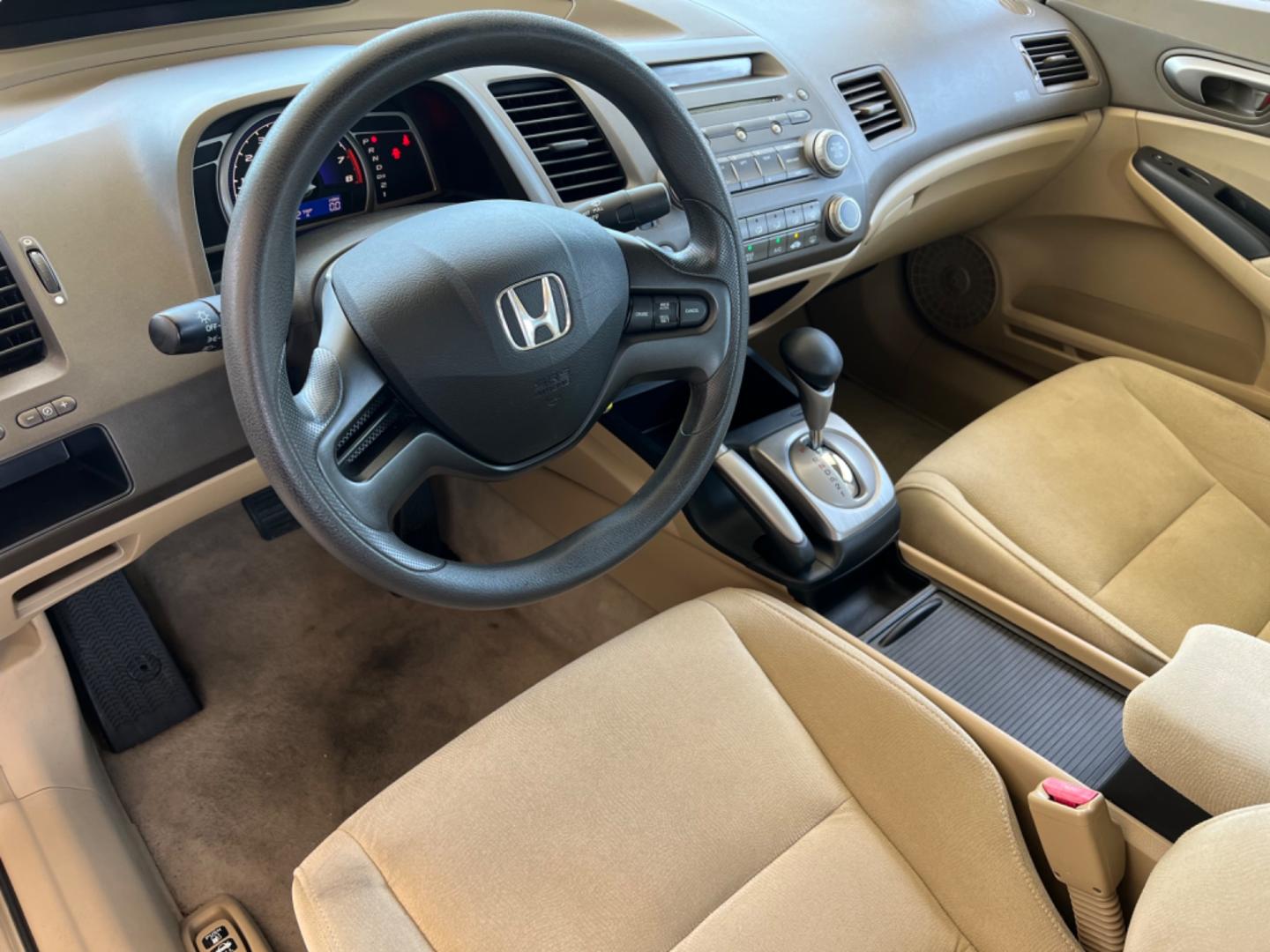 2008 Tan /Tan Honda Civic LX (1HGFA16578L) with an 1.8L Gas engine, Automatic transmission, located at 4520 Airline Hwy, Baton Rouge, LA, 70805, (225) 357-1497, 30.509325, -91.145432 - 2008 Honda Civic LX 1.8L ***ONLY 48K MILES*** 4Cylinder Gas Saver, Automatic, Power Windows & Locks, Cold A/C, No Accidents But It Does Have A Dent On Top (See Pic). FOR INFO PLEASE CONTACT JEFF AT 225 357-1497 CHECK OUT OUR A+ RATING WITH THE BETTER BUSINESS BUREAU WE HAVE BEEN A FAMILY OWNED AND O - Photo#13