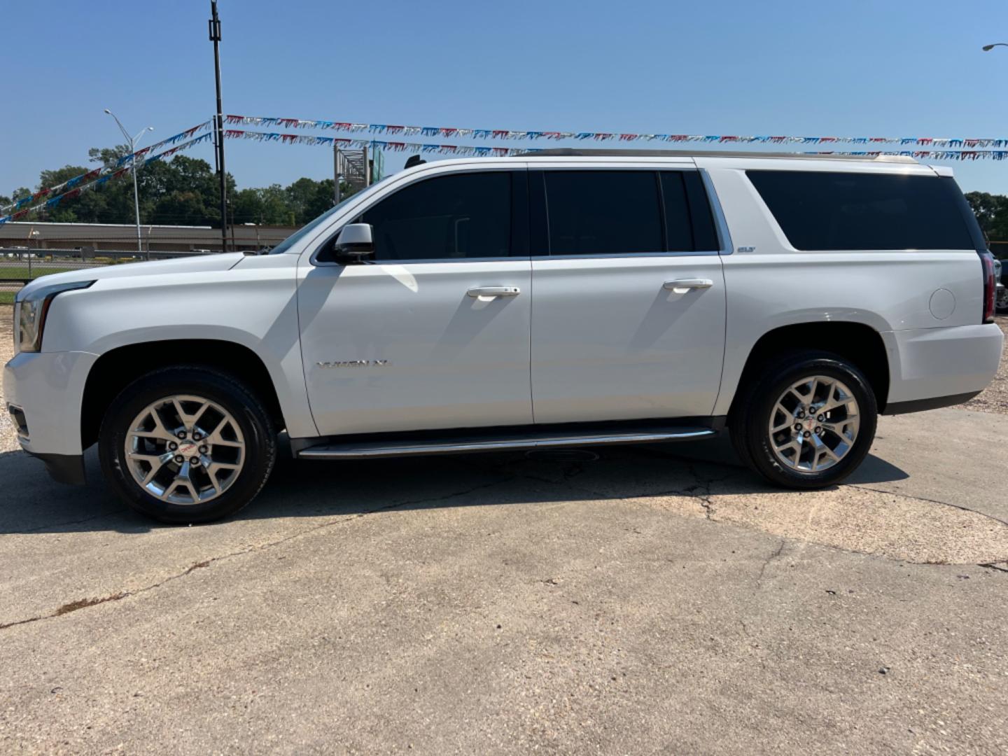 2015 White /Tan GMC Yukon XL SLT (1GKS1HKC5FR) with an 5.3L V8 engine, 6-Speed Automatic transmission, located at 4520 Airline Hwy, Baton Rouge, LA, 70805, (225) 357-1497, 30.509325, -91.145432 - 2015 GMC Yukon XL SLT 2WD ***No Accidents & Two Owner*** 5.3 V8 Gas, 177K Miles, Heated & Cooled Leather, Seats 7, Sunroof, Dual DVD, Bose, Backup Camera, Power Lift Gate, Tow Pkg. FOR INFO PLEASE CONTACT JEFF AT 225 357-1497 CHECK OUT OUR A+ RATING WITH THE BETTER BUSINESS BUREAU WE HAVE BEEN A FAM - Photo#1