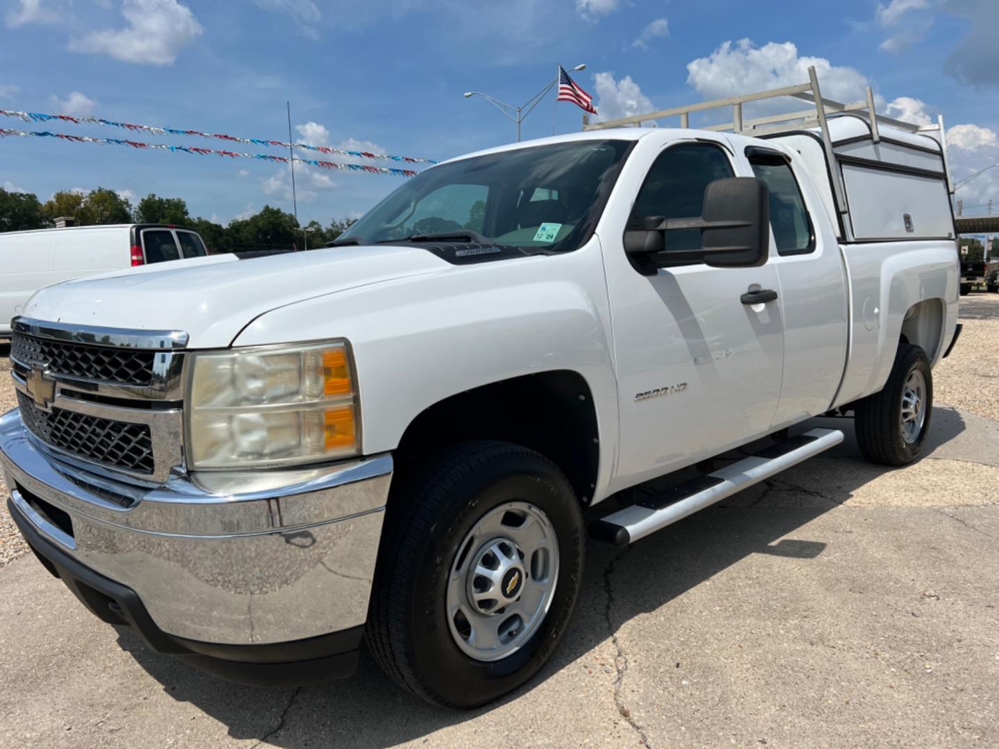 2011 White /Gray Chevrolet Silverado 2500HD (1GC2CVCG7BZ) with an 6.0L V8 Gas engine, Automatic transmission, located at 4520 Airline Hwy, Baton Rouge, LA, 70805, (225) 357-1497, 30.509325, -91.145432 - 2011 Chevy Silverado 2500HD Ext Cab 2WD ***One Owner & No Accidents*** 6.0 V8 Gas, 184K Miles, Power Windows & Locks, Cold A/C, Spray In Bedliner, Tow Pkg. FOR INFO PLEASE CONTACT JEFF AT 225 357-1497 CHECK OUT OUR A+ RATING WITH THE BETTER BUSINESS BUREAU WE HAVE BEEN A FAMILY OWNED AND OPERATED B - Photo#0