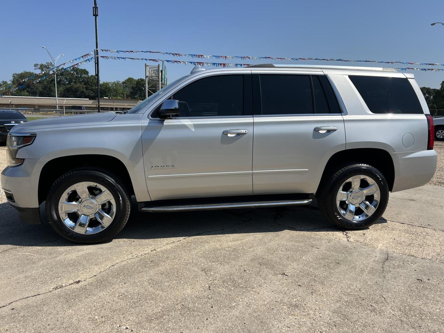 2017 Silver /Tan Chevrolet Tahoe Premier (1GNSCCKC5HR) with an 5.3L V8 engine, 6-Speed Automatic transmission, located at 4520 Airline Hwy, Baton Rouge, LA, 70805, (225) 357-1497, 30.509325, -91.145432 - 2017 Chevrolet Tahoe Premier ***One Owner & No Accidents*** 5.3 V8 Gas, 168K Miles, Heated & Cooled Leather, 7 Passenger Seating, Sunroof, DVD, Navigation & More. New Bridgestone Tires. FOR INFO PLEASE CONTACT JEFF AT 225 357-1497 CHECK OUT OUR A+ RATING WITH THE BETTER BUSINESS BUREAU WE HAVE BEEN - Photo#1