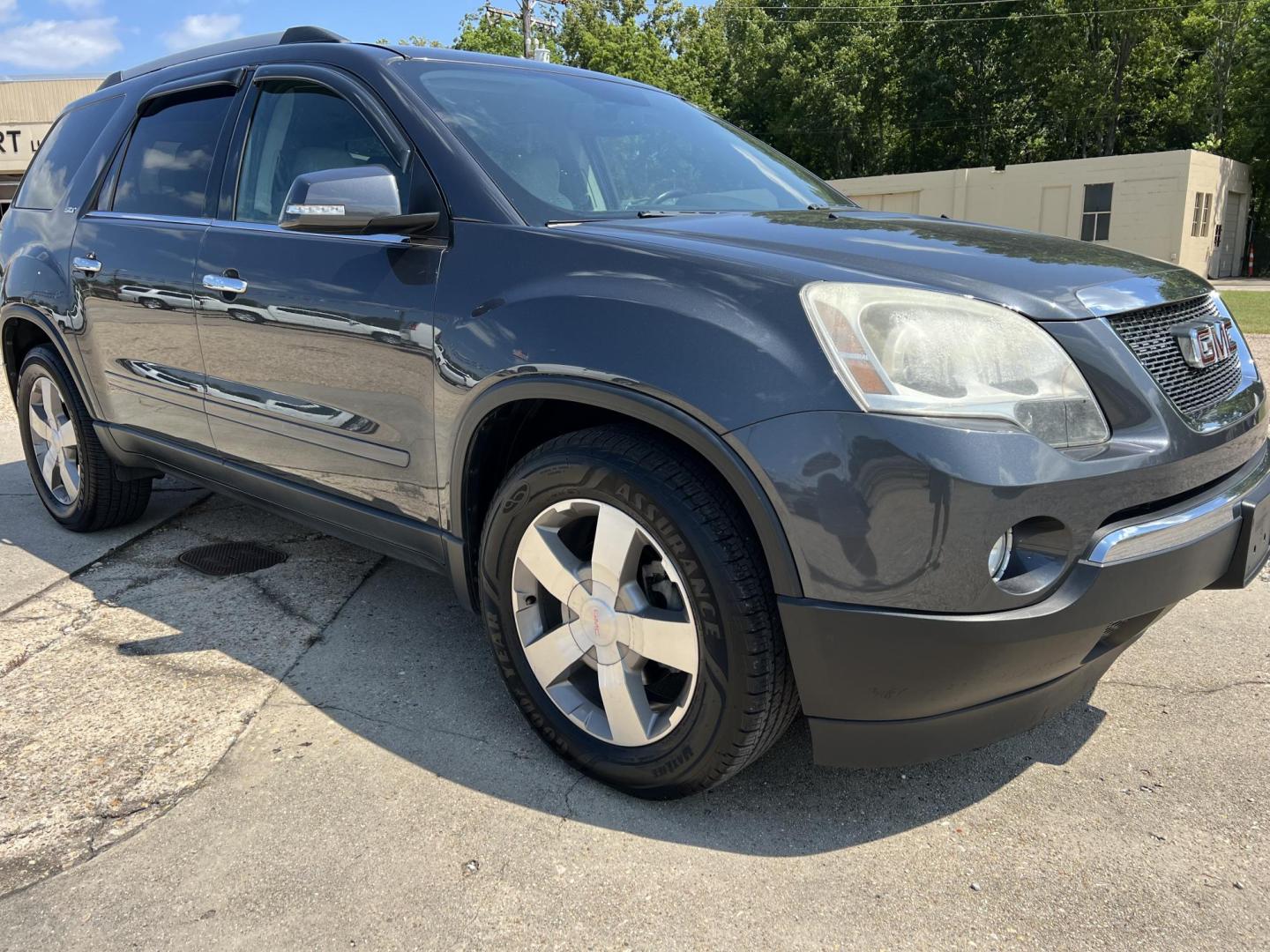 2011 Dark Gray /Silver GMC Acadia SLT-1 FWD (1GKKRRED8BJ) with an 3.6L V6 DOHC 24V engine, 6-Speed Automatic transmission, located at 4520 Airline Hwy, Baton Rouge, LA, 70805, (225) 357-1497, 30.509325, -91.145432 - 2011 GMC Acadia SLT 3.6 V6 Gas, 174K Miles, No Accidents, Cold A/C, Leather Seats, Power Windows, Locks & Mirrors, Cold A/C. FOR INFO PLEASE CONTACT JEFF AT 225 357-1497 CHECK OUT OUR A+ RATING WITH THE BETTER BUSINESS BUREAU WE HAVE BEEN A FAMILY OWNED AND OPERATED BUSINESS AT THE SAME LOCATION F - Photo#3