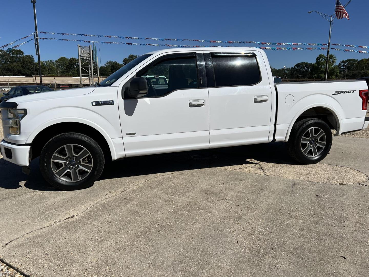 2016 White /Gray Ford F-150 XLT Sport (1FTEW1CP5GK) with an 2.7L V6 DOHC 24V engine, 6-Speed Automatic transmission, located at 4520 Airline Hwy, Baton Rouge, LA, 70805, (225) 357-1497, 30.509325, -91.145432 - 2016 Ford F150 SuperCrew XLT Sport 2.7 V6 Gas, 120K Miles, Cold A/C, Power Windows & Locks, New Tires, Spray In Bedliner, Tow Pkg. Tailgate Paint Flaking On Top. FOR INFO PLEASE CONTACT JEFF AT 225-413-0981 CHECK OUT OUR A+ RATING WITH THE BETTER BUSINESS BUREAU WE HAVE BEEN A FAMILY OWNED AND OPER - Photo#1