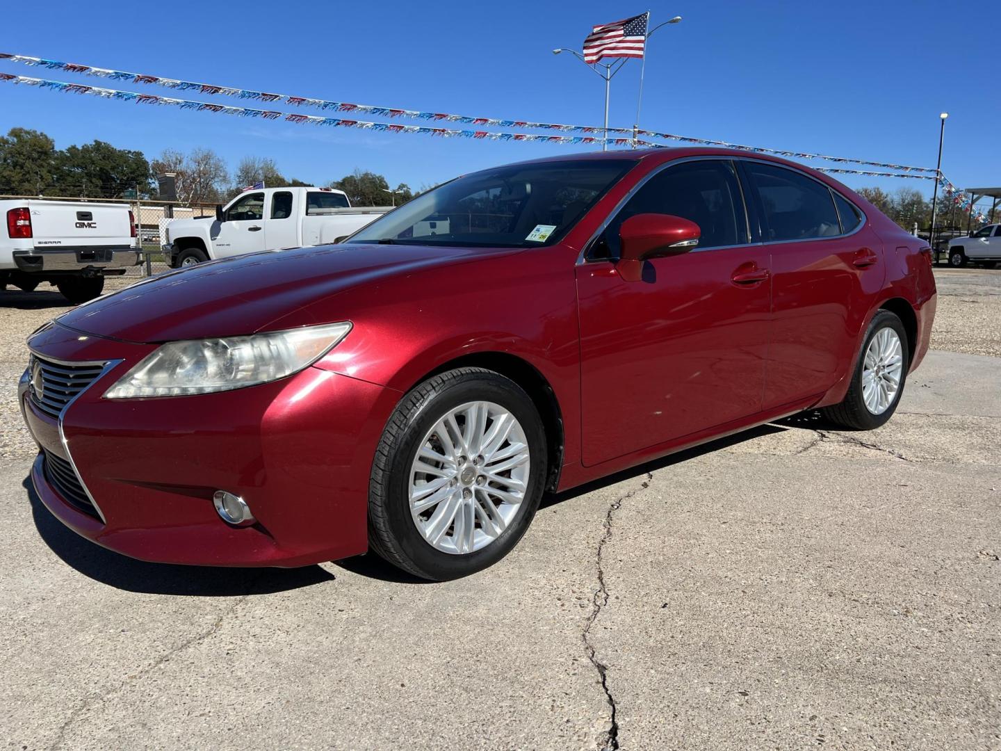 2013 Maroon /Tan Lexus ES 350 (JTHBK1GGXD2) with an 3.5L V6 DOHC 24V engine, 6-Speed Automatic transmission, located at 4520 Airline Hwy, Baton Rouge, LA, 70805, (225) 357-1497, 30.509325, -91.145432 - 2013 Lexus ES 350 ***ONE OWNER & NO ACCIDENTS*** 3.5 V6 Gas, 185K Miles, Sunroof, Heated & Cooled Leather, Cold A/C & Heat, Power Windows, Locks, Mirrors & Seat. FOR INFO PLEASE CONTACT JEFF AT 225-413-0981 CHECK OUT OUR A+ RATING WITH THE BETTER BUSINESS BUREAU WE HAVE BEEN A FAMILY OWNED AND OPERA - Photo#0