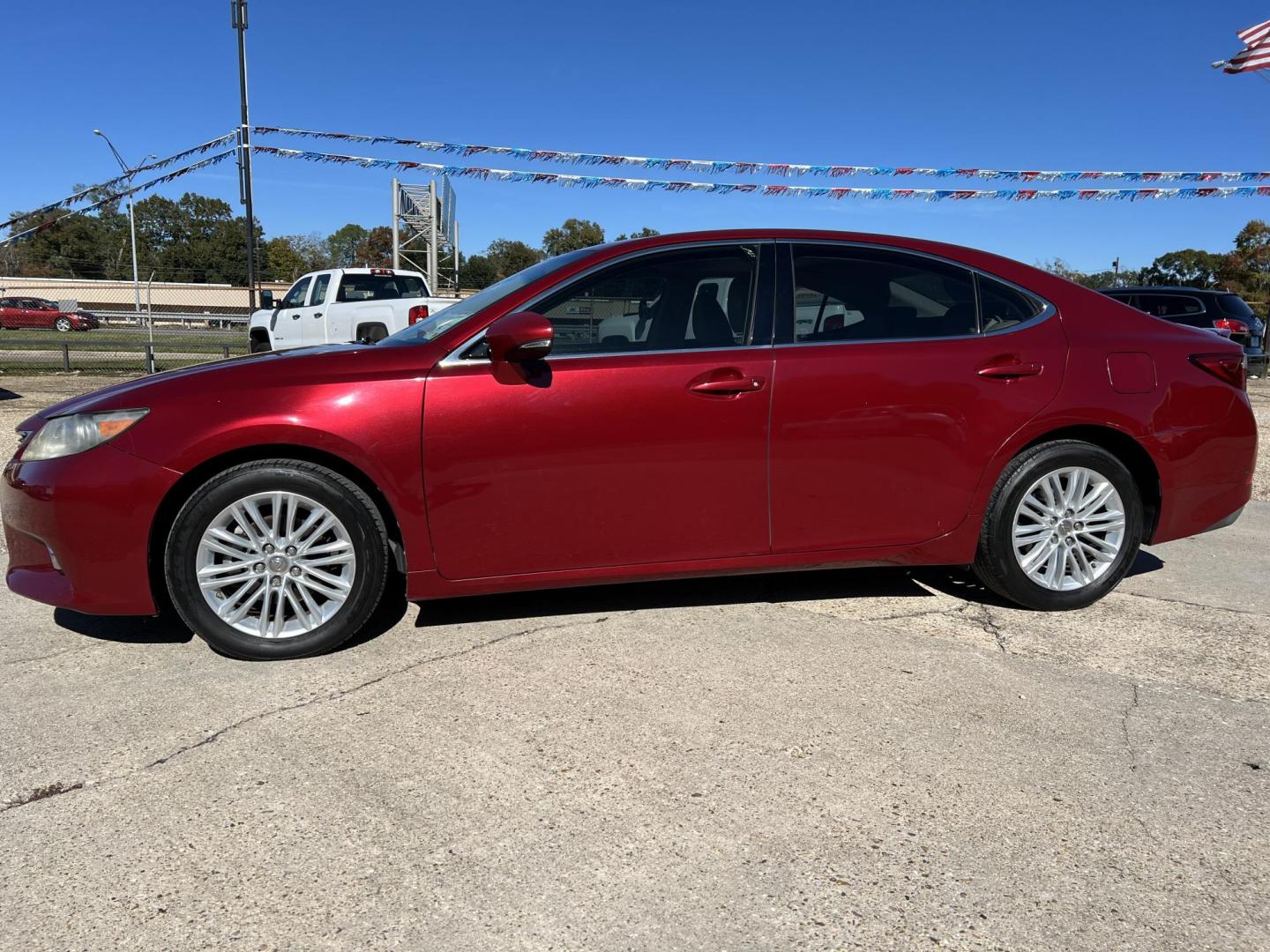 2013 Maroon /Tan Lexus ES 350 (JTHBK1GGXD2) with an 3.5L V6 DOHC 24V engine, 6-Speed Automatic transmission, located at 4520 Airline Hwy, Baton Rouge, LA, 70805, (225) 357-1497, 30.509325, -91.145432 - 2013 Lexus ES 350 ***ONE OWNER & NO ACCIDENTS*** 3.5 V6 Gas, 185K Miles, Sunroof, Heated & Cooled Leather, Cold A/C & Heat, Power Windows, Locks, Mirrors & Seat. FOR INFO PLEASE CONTACT JEFF AT 225-413-0981 CHECK OUT OUR A+ RATING WITH THE BETTER BUSINESS BUREAU WE HAVE BEEN A FAMILY OWNED AND OPERA - Photo#1