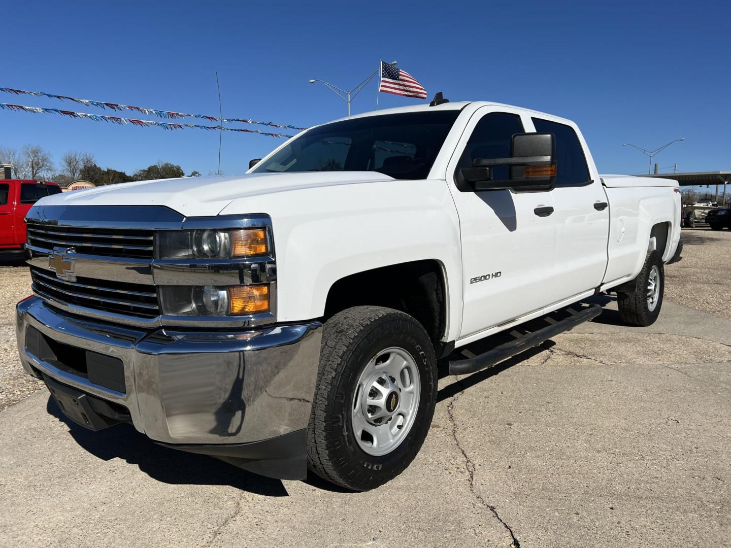 2018 White /Gray Chevrolet Silverado 2500HD Work Truck (1GC1KUEG9JF) with an 6.0L V8 engine, 6-Speed Automatic transmission, located at 4520 Airline Hwy, Baton Rouge, LA, 70805, (225) 357-1497, 30.509325, -91.145432 - 2018 Chevrolet Silverado 2500HD Crew Cab 4WD 8Ft Bed, 6.0 V8 Gas, 187K Miles, Cold A/C, Power Windows, Locks & Drivers Seat, Bed Cover, Weather Guard Box, Tow Pkg. Truck Has Minor Dings & Scratches. FOR INFO PLEASE CONTACT JEFF AT 225-413-0981 CHECK OUT OUR A+ RATING WITH THE BETTER BUSINESS BUREAU - Photo#0