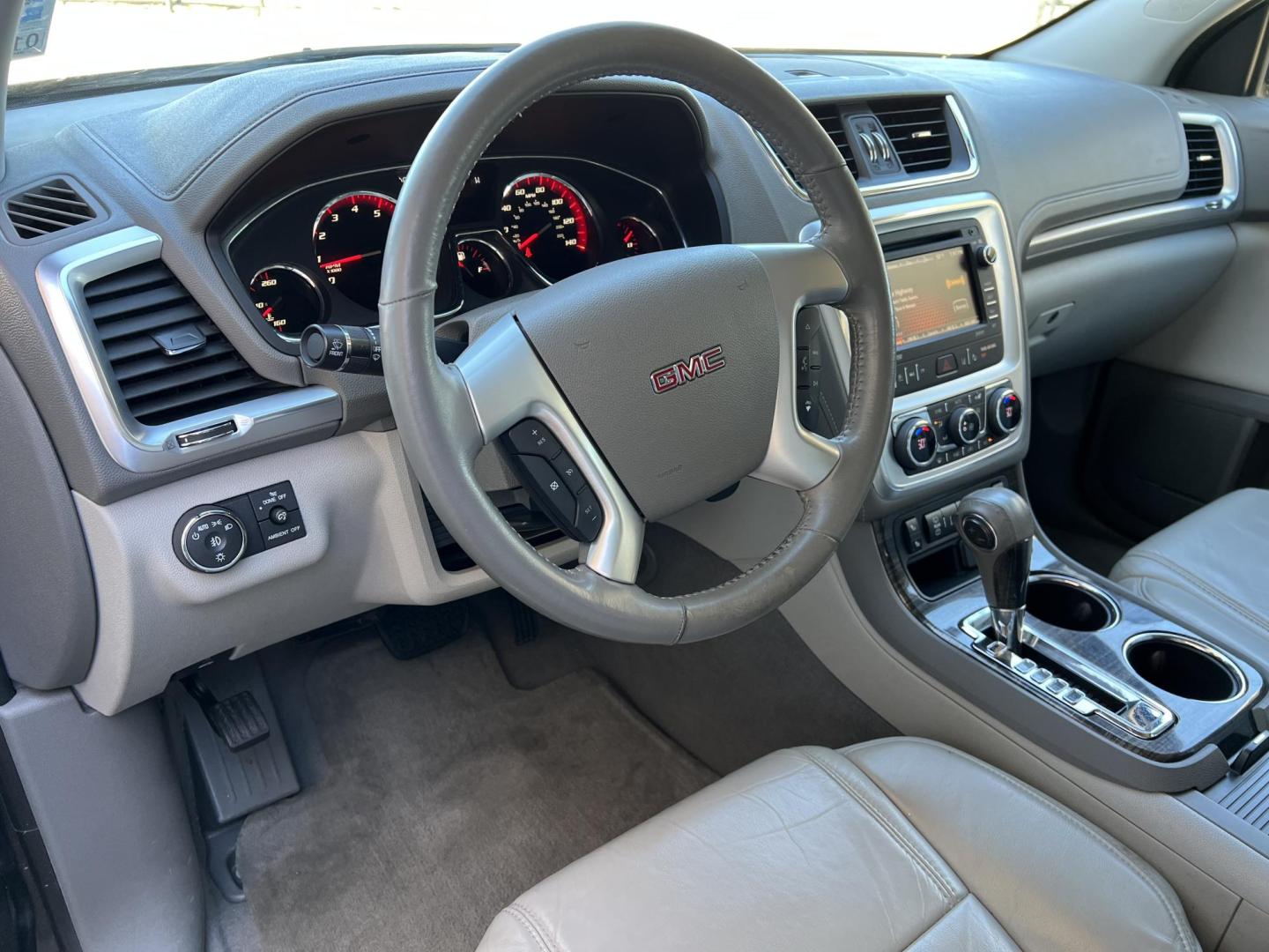 2015 Dark Gray /Gray GMC Acadia SLT-1 (1GKKRRKDXFJ) with an 3.6L V6 DOHC 24V engine, 6-Speed Automatic transmission, located at 4520 Airline Hwy, Baton Rouge, LA, 70805, (225) 357-1497, 30.509325, -91.145432 - 2015 GMC Acadia SLT **ONE OWNER & NO ACCIDENTS** 3.6 V6 Gas, 153K Miles, Heated Leather, 7 Passenger Seating, A/C & Heat, All Power, Bose Stereo, Power Lift Gate. FOR INFORMATION, PLEASE CONTACT JEFF AT 225-413-0981 CHECK OUT OUR A+ RATING WITH THE BETTER BUSINESS BUREAU WE HAVE BEEN A FAMILY OWNED - Photo#14