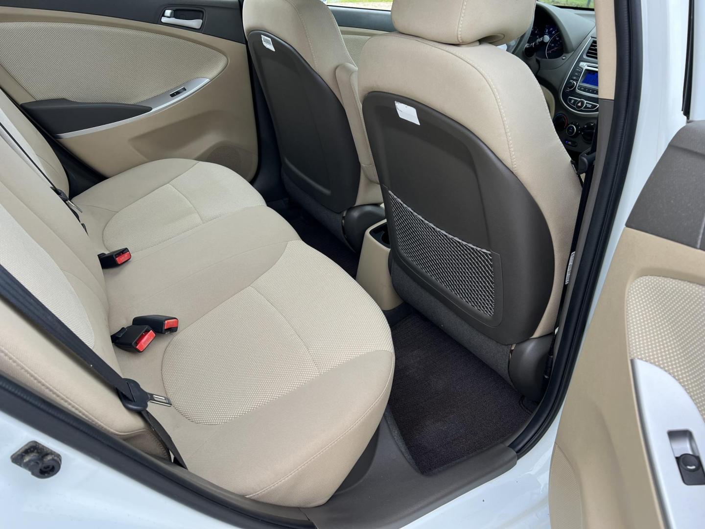 2014 White /Tan Hyundai Accent GLS (KMHCT4AE6EU) with an 1.6L L4 DOHC 16V engine, Automatic transmission, located at 4520 Airline Hwy, Baton Rouge, LA, 70805, (225) 357-1497, 30.509325, -91.145432 - 2014 Hyundai Accent GLS 1.6L Gas **ONLY 32K Miles** Cold A/C, Power Windows, Locks & Mirrors, Has A Couple Of Scuff Mark On Bumper. FOR INFO PLEASE CONTACT JEFF AT 225-413-0981 CHECK OUT OUR A+ RATING WITH THE BETTER BUSINESS BUREAU WE HAVE BEEN A FAMILY OWNED AND OPERATED BUSINESS AT THE SAME LOCA - Photo#10