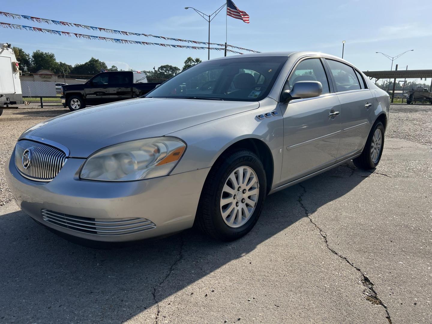 2007 Silver /Gray Buick Lucerne CX (1G4HP57257U) with an 3.8L V6 OHV 12V engine, 4-Speed Automatic Overdrive transmission, located at 4520 Airline Hwy, Baton Rouge, LA, 70805, (225) 357-1497, 30.509325, -91.145432 - 2007 Buick Lucerne CX ***ONLY 84K MILES*** 3.8 V6 Gas, Power Windows, Locks, Mirrors & Seat, 5 Passenger Seating, Cold A/C, New Tires. FOR INFORMATION, PLEASE CONTACT JEFF AT 225-413-0981 CHECK OUT OUR A+ RATING WITH THE BETTER BUSINESS BUREAU WE HAVE BEEN A FAMILY OWNED AND OPERATED BUSINESS AT TH - Photo#0