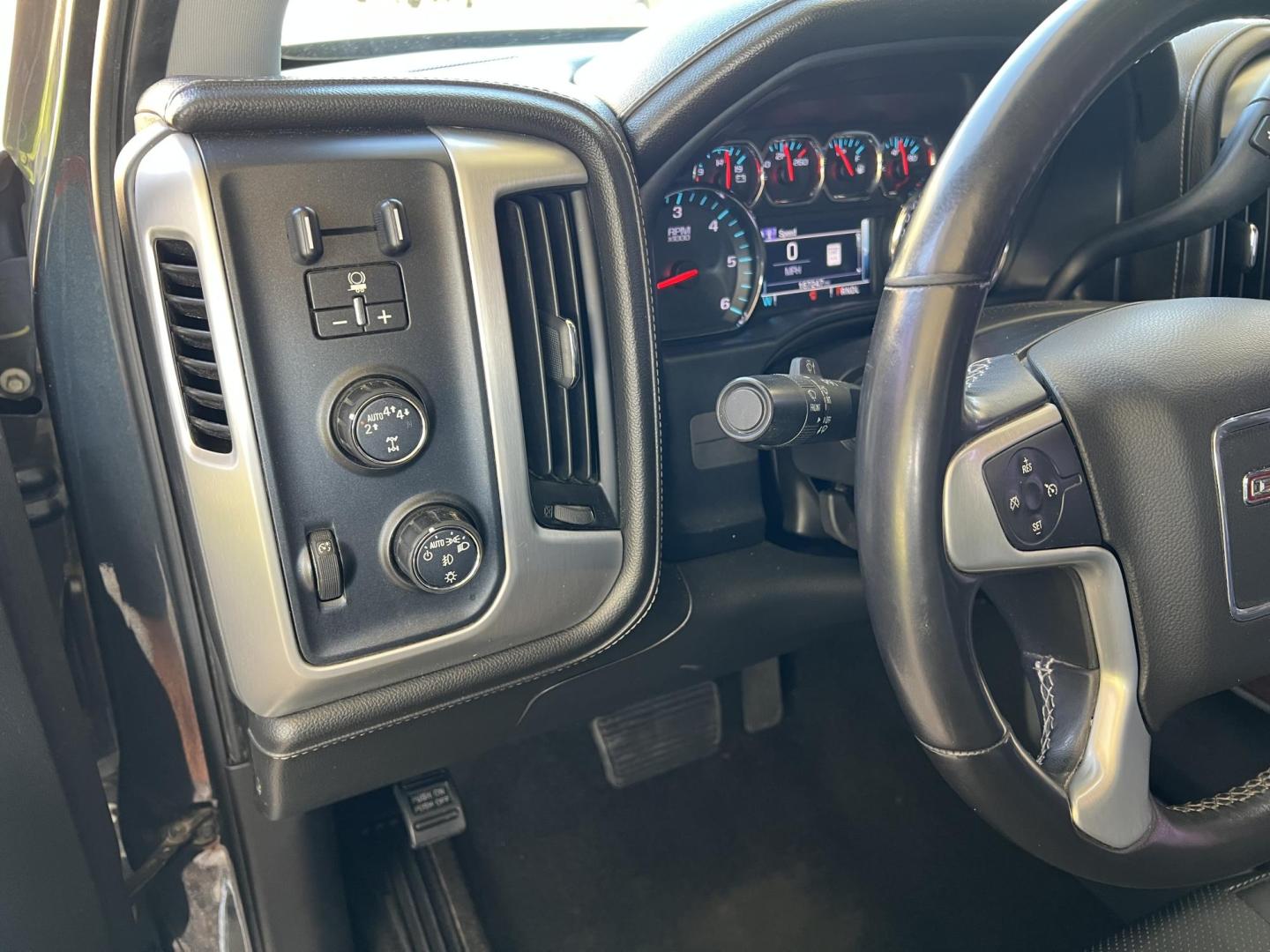 2017 Dark Gray /Black GMC Sierra 1500 SLT (3GTU2NEC6HG) with an 5.3L V8 OHV 16V engine, 6-Speed Automatic transmission, located at 4520 Airline Hwy, Baton Rouge, LA, 70805, (225) 357-1497, 30.509325, -91.145432 - 2017 GMC Sierra 1500 Crew Cab SLT 4X4 ***ONE OWNER*** 5.3 V8 Gas, 167K Miles, Heated & Cooled Leather, All Power, Cold A/C, Power Windows, Locks & Mirrors, Backup Camera, Tow Package. Has Some Minor Dings. FOR INFO PLEASE CONTACT JEFF AT 225-413-0981 CHECK OUT OUR A+ RATING WITH THE BETTER BUSINES - Photo#13
