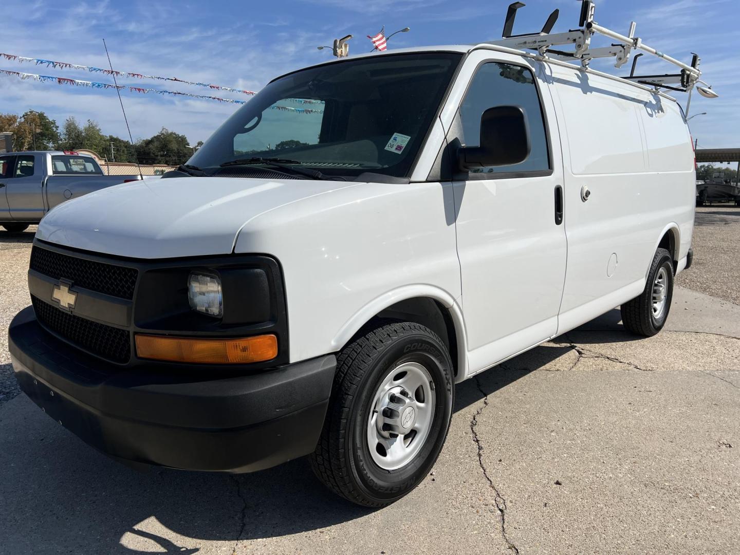 2014 White /Gray Chevrolet Express (1GCWGFCA6E1) with an 4.8L V8 OHV 16V engine, 6-Speed Automatic transmission, located at 4520 Airline Hwy, Baton Rouge, LA, 70805, (225) 357-1497, 30.509325, -91.145432 - 2014 Chevrolet Express 2500 Cargo Van 4.8 V8 Gas, 139K Miles, Cold A/C, Power Windows, Locks & Mirrors, Backup Camera. FOR INFO PLEASE CONTACT JEFF AT 225-413-0981 CHECK OUT OUR A+ RATING WITH THE BETTER BUSINESS BUREAU WE HAVE BEEN A FAMILY OWNED AND OPERATED BUSINESS AT THE SAME LOCATION FOR OVER - Photo#0