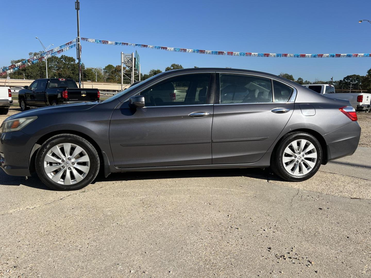 2014 Gray /Gray Honda Accord EX-L (1HGCR3F84EA) with an 3.5L V6 SOHC 24V engine, 6-Speed Automatic transmission, located at 4520 Airline Hwy, Baton Rouge, LA, 70805, (225) 357-1497, 30.509325, -91.145432 - 2014 Honda Accord EX-L. ***ONE OWNER*** 3.5 V6 Gas, 166K Miles, Heated Leather Seats, Sunroof, Lane Assist, Rear Camera, A/C & Heat, Power Windows, Locks & Mirrors. All Maintenance Was Done At The Honda Dealer. FOR INFO PLEASE CONTACT JEFF AT 225-413-0981. CHECK OUT OUR A+ RATING WITH THE BETTER - Photo#1