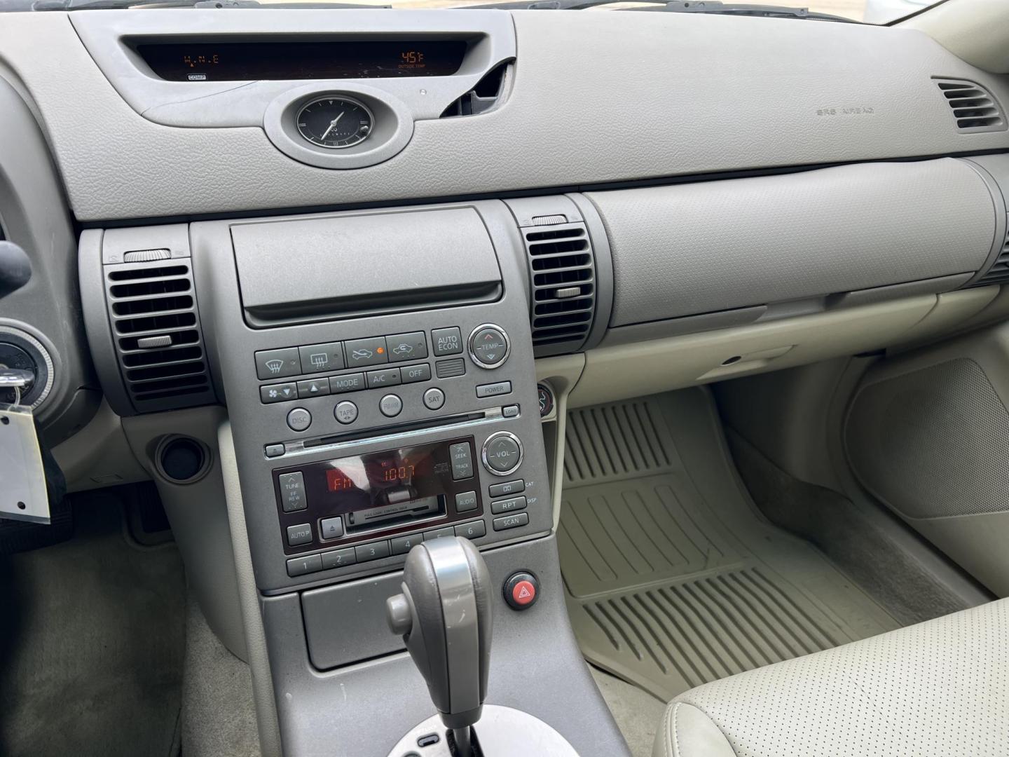 2004 Silver /Gray Infiniti G35 (JNKCV51E14M) with an 3.5L V6 DOHC 24V engine, 5-Speed Automatic Overdrive transmission, located at 4520 Airline Hwy, Baton Rouge, LA, 70805, (225) 357-1497, 30.509325, -91.145432 - 2004 Infiniti G35 ***TWO OWNER & NO ACCIDENTS*** 3.5 V6 Gas, Only 72K Miles, Heated Leather, Sunroof, A/C & Heat, Power Seat, Windows, Locks & Mirrors. FOR INFO PLEASE CONTACT JEFF AT 225-413-0981. CHECK OUT OUR A+ RATING WITH THE BETTER BUSINESS BUREAU. WE HAVE BEEN A FAMILY OWNED AND OPERATED BUS - Photo#13