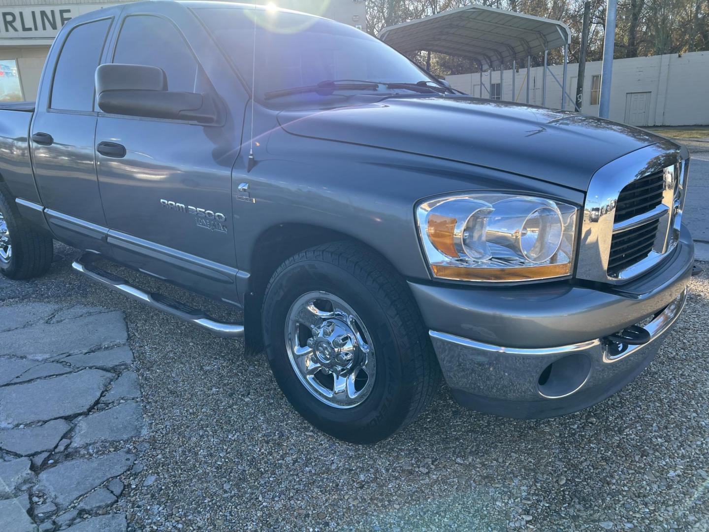 2006 Gray /Gray Dodge Ram 3500 Lonestar (3D7LL38C56G) with an 5.9L L6 OHV 24V TURBO DIESEL engine, Automatic transmission, located at 4520 Airline Hwy, Baton Rouge, LA, 70805, (225) 357-1497, 30.509325, -91.145432 - 2006 Dodge Ram 3500 Quad Cad 2WD ***ONE OWNER*** 5.9L Turbo Diesel, 231K Miles, Automatic, Leather Seats, A/C & Heat, Power Seat, Windows, Locks & Mirrors, Seating For 6, Spray In Bedliner, Tow Package. FOR INFO PLEASE CONTACT JEFF AT 225-413-0981. CHECK OUT OUR A+ RATING WITH THE BETTER BUSINESS BU - Photo#3