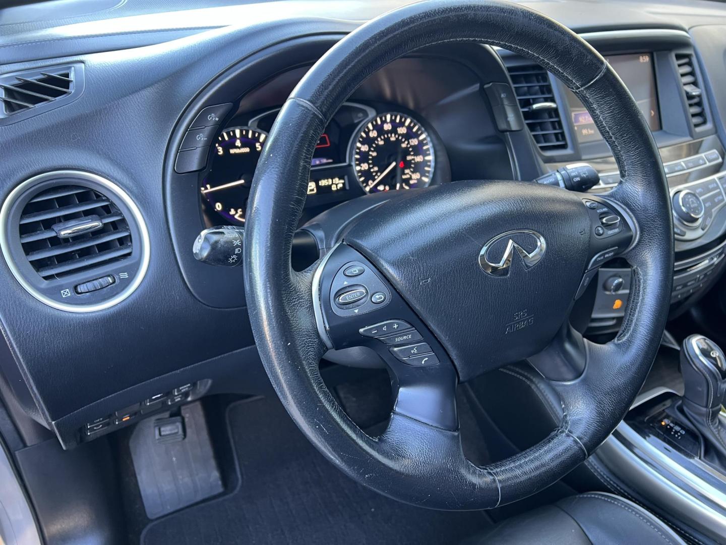 2017 Silver /Black Infiniti QX60 (5N1DL0MN0HC) with an 3.5L V6 DOHC 24V engine, Automatic transmission, located at 4520 Airline Hwy, Baton Rouge, LA, 70805, (225) 357-1497, 30.509325, -91.145432 - 2017 Infiniti QX60 **NO ACCIDENTS** 3.5 V6 Gas, 135K Miles, Heated Leather Seats, 3rd Row Seat, A/C & Heat, All Power, Sunroof, Navigation, Backup Camera. Has Some Minor Scratches. FOR INFO PLEASE CONTACT JEFF AT 225-413-0981. CHECK OUT OUR A+ RATING WITH THE BETTER BUSINESS BUREAU. WE HAVE BEEN A - Photo#15