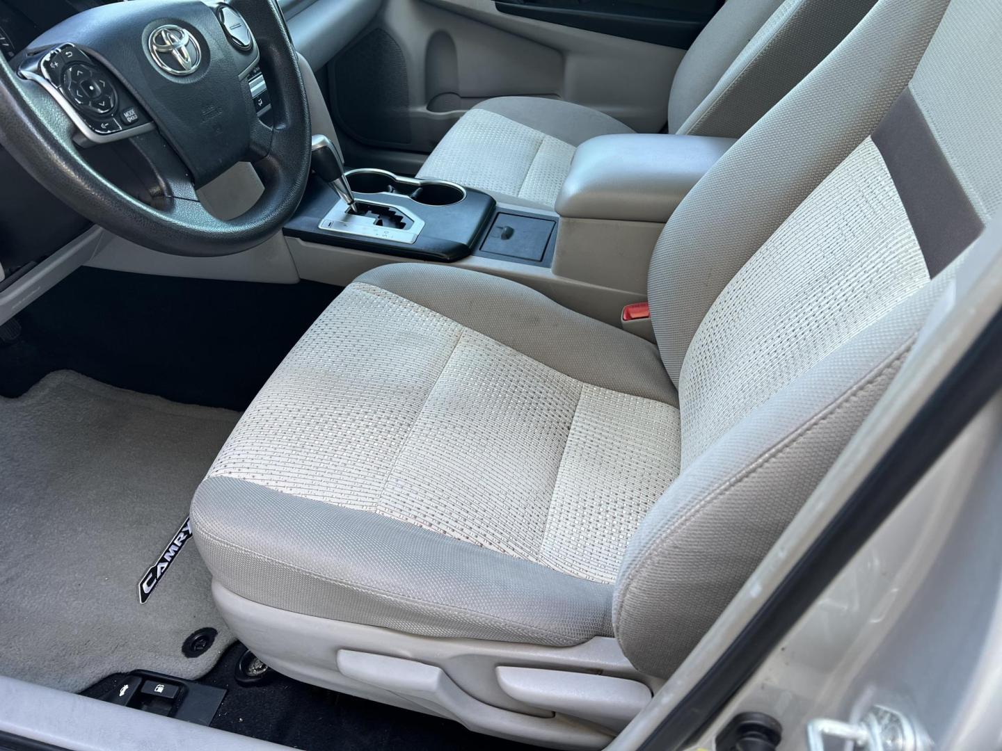 2012 Silver /Gray Toyota Camry LE (4T1BF1FK6CU) with an 2.5L L4 DOHC 16V engine, 6-Speed Automatic transmission, located at 4520 Airline Hwy, Baton Rouge, LA, 70805, (225) 357-1497, 30.509325, -91.145432 - 2012 Toyota Camry LE 2.5L Gas Saver, 229K Miles, Cold A/C, Power Windows, Locks & Mirrors, Touch Screen Radio. FOR INFO PLEASE CONTACT JEFF AT 225-413-0981. CHECK OUT OUR A+ RATING WITH THE BETTER BUSINESS BUREAU. WE HAVE BEEN A FAMILY OWNED AND OPERATED BUSINESS AT THE SAME LOCATION FOR OVER 48 YE - Photo#11