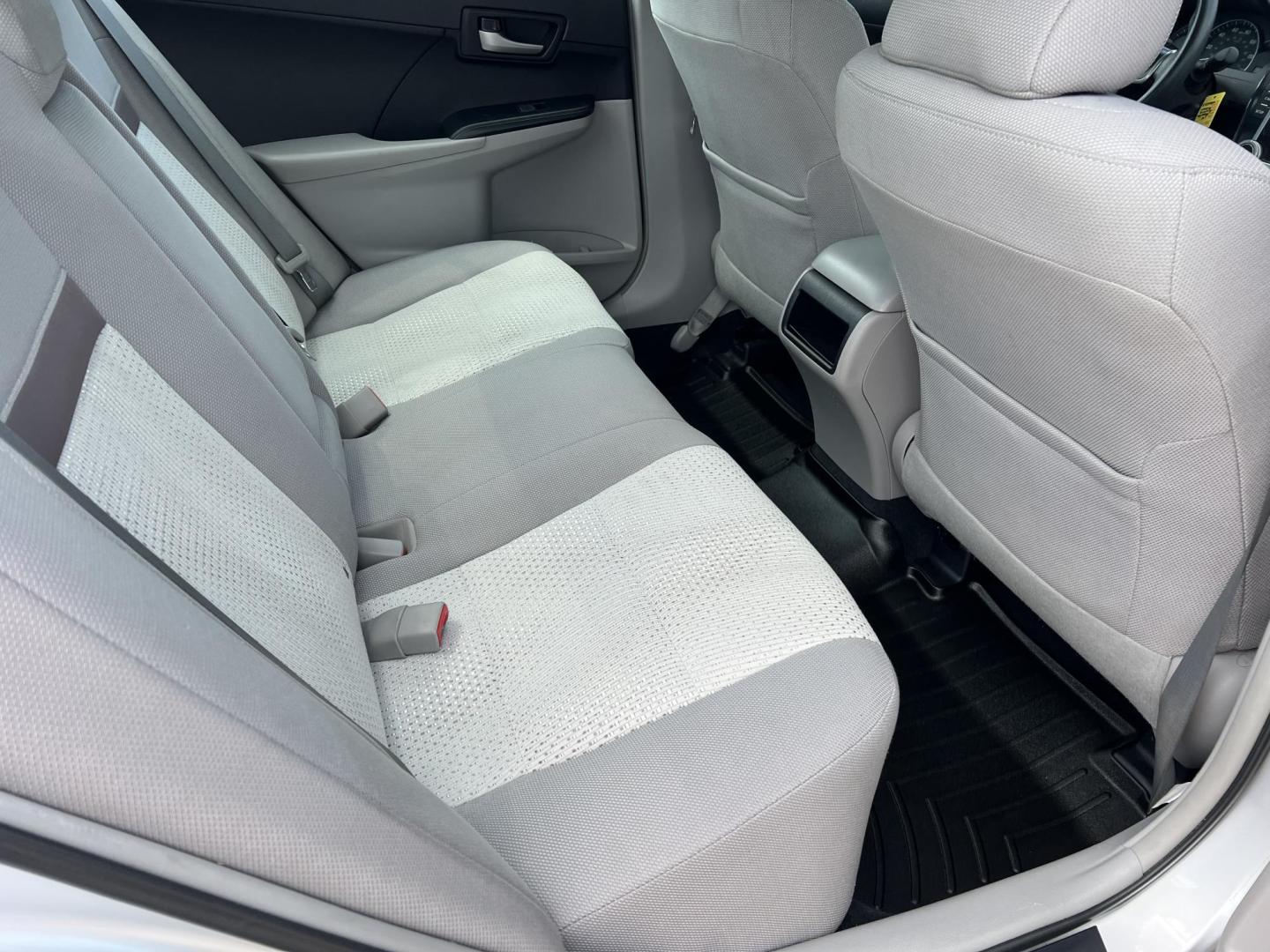2014 Silver /Gray Toyota Camry LE (4T1BF1FK9EU) with an 2.5L L4 DOHC 16V engine, 6-Speed Automatic transmission, located at 4520 Airline Hwy, Baton Rouge, LA, 70805, (225) 357-1497, 30.509325, -91.145432 - 2014 Toyota Camry LE 2.5L 4 Cylinder Gas Saver, 182K Miles, Automatic, Bluetooth Radio, Cold A/C, Power Windows, Locks & Mirrors, Seating For 5. Always Serviced At Toyota Dealer. FOR INFO PLEASE CONTACT JEFF AT 225-413-0981. CHECK OUT OUR A+ RATING WITH THE BETTER BUSINESS BUREAU. WE HAVE BEEN A FA - Photo#12