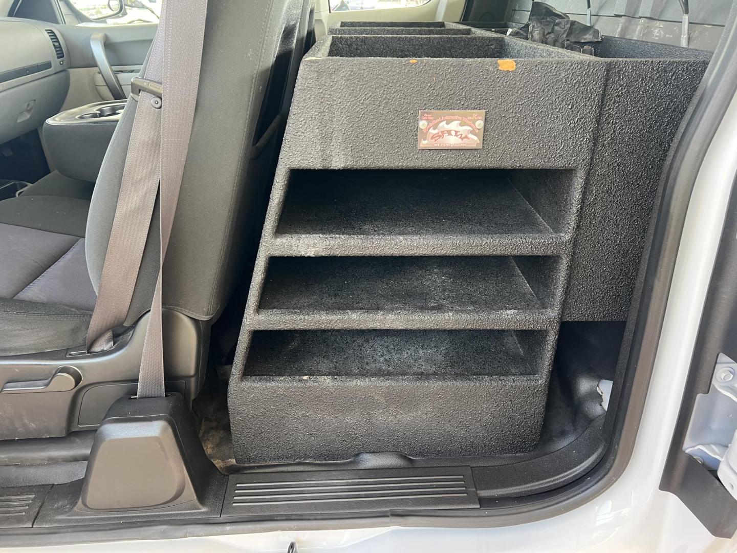 2012 White /Gray Chevrolet Silverado 2500HD Work Truck (1GC2CVCG7CZ) with an 6.0L V8 OHV 16V FFV engine, 6-Speed Automatic transmission, located at 4520 Airline Hwy, Baton Rouge, LA, 70805, (225) 357-1497, 30.509325, -91.145432 - 2012 Chevrolet Silverado 2500HD Ext Cab 2WD **ONLY 82K Miles, 6.0 V8 Gas, Cold A/C, Power Windows, Locks & Mirrors, Alloy 20'' Wheels, Tow Package. Rear Seat Has Been Taken Out For Professional Built Shelves. FOR INFO PLEASE CONTACT JEFF AT 225-413-0981. CHECK OUT OUR A+ RATING WITH THE BETTER BUSIN - Photo#15