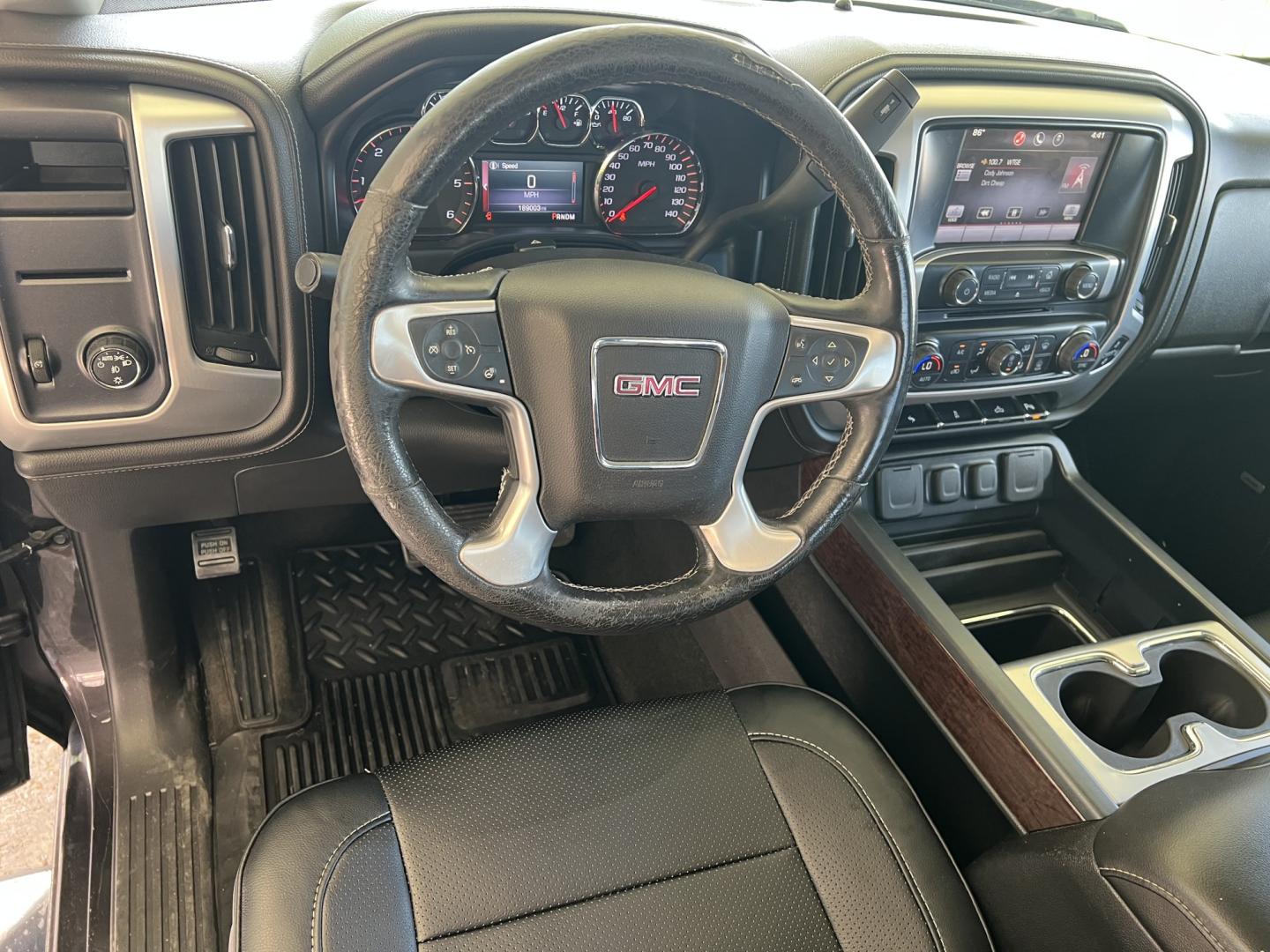 2014 Iridium Gray Metallic /Black GMC Sierra 1500 SLT (3GTP1VECXEG) with an 5.3L V8 engine, 6-Speed Automatic transmission, located at 4520 Airline Hwy, Baton Rouge, LA, 70805, (225) 357-1497, 30.509325, -91.145432 - 2014 GMC Sierra 1500 Crew Cab SLT 2WD **TWO OWNER & NO ACCIDENTS** 5.3 V8 Gas, 189K Miles, Heated & Cooled Leather Seats, Full Console, All Power, Cold A/C, Bose Stereo, Rear Camera, Spray In Bedliner, Tow Pkg. FOR INFO PLEASE CONTACT JEFF AT 225-413-0981. CHECK OUT OUR A+ RATING WITH THE BETTER BUS- Photo#14