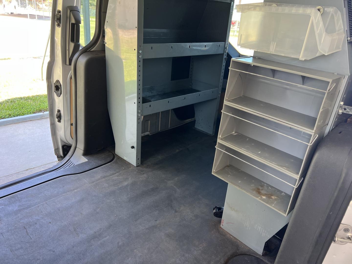 2016 Silver /Gray Ford Transit Connect Cargo Van XL (NM0LS7E72G1) with an 2.5L L4 DOHC 16V engine, 6-Speed Automatic transmission, located at 4520 Airline Hwy, Baton Rouge, LA, 70805, (225) 357-1497, 30.509325, -91.145432 - 2016 Ford Transit Connect XL 2.5 4 Cylinder Gas, 118K Miles, Cold A/C, Dual Sliding Doors, Shelving For Tools, Backup Camera. FOR INFO PLEASE CONTACT JEFF AT 225-413-0981. CHECK OUT OUR A+ RATING WITH THE BETTER BUSINESS BUREAU. WE HAVE BEEN A FAMILY OWNED AND OPERATED BUSINESS AT THE SAME LOCATION- Photo#14