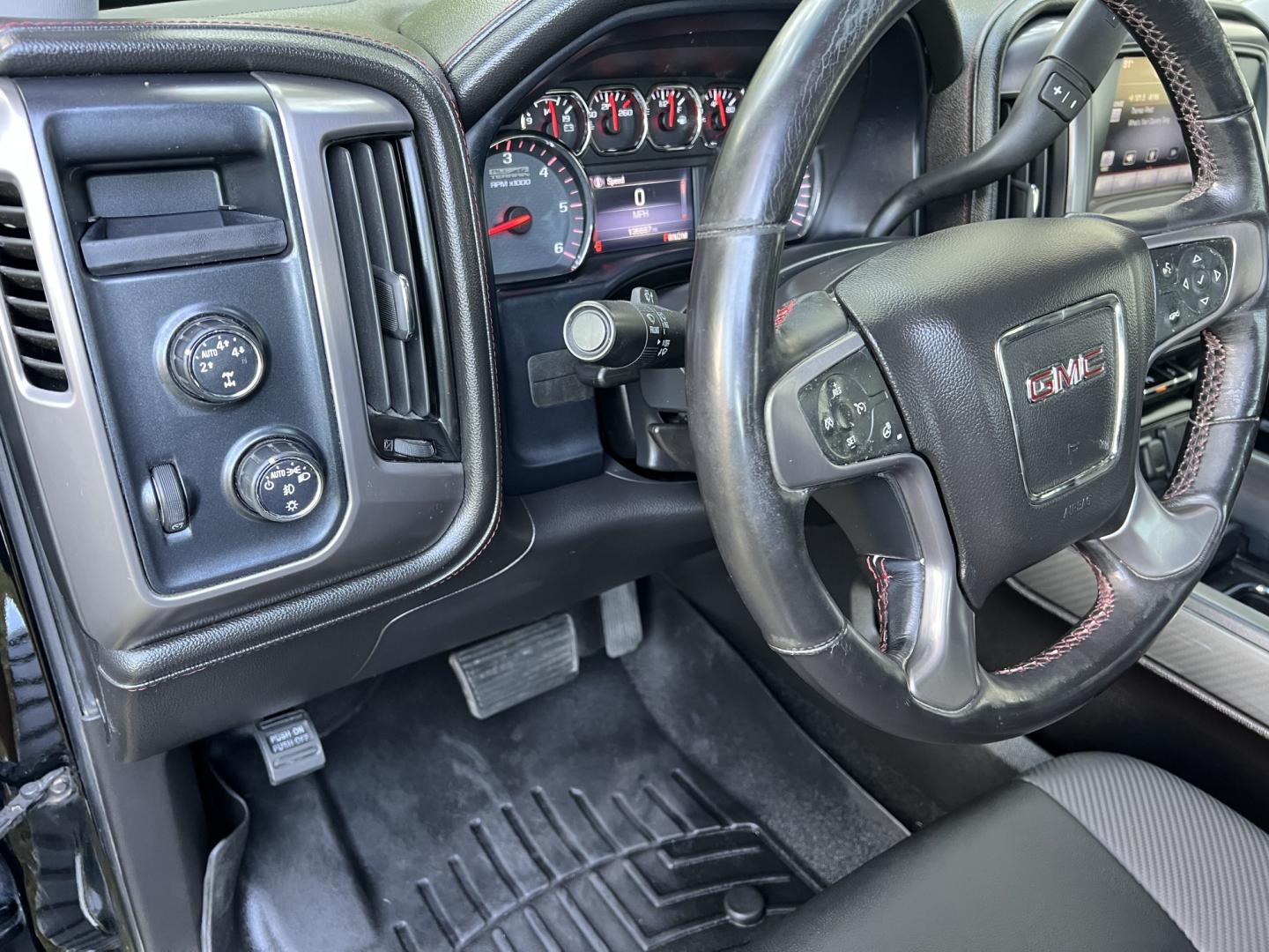 2014 Black /Black GMC Sierra 1500 SLT (All Terrain) (3GTU2VEC6EG) with an 5.3L V8 engine, 6-Speed Automatic transmission, located at 4520 Airline Hwy, Baton Rouge, LA, 70805, (225) 357-1497, 30.509325, -91.145432 - 2014 GMC Sierra 1500 Crew Cab SLT 4WD (All Terrain Pkg), NO ACCIDENTS, 5.3 V8 Gas, 136K Miles, Heated Leather, All Power, New Tires, Bed Cover, Cold A/C, Tow Package. Has Minor Ding & Scratches. FOR INFO PLEASE CONTACT JEFF AT 225-413-0981. CHECK OUT OUR A+ RATING WITH THE BETTER BUSINESS BUREAU. WE- Photo#13